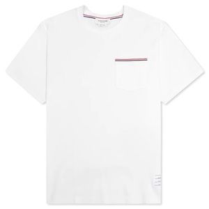 THOM BROWNE OVERSIZED SHORT SLEEVE POCKET TEE WHITE 2